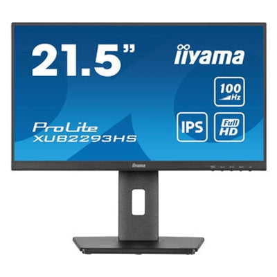 iiyama PROLITE XUB2293HS-B6 22 inch IPS Monitor, Full HD, 1ms, HDMI, DisplayPort, Freesync, 100Hz, Speakers, Black, Internal PSU, Height Adjust, Pivot, ACR, VESA iiyama PROLITE XUB2293HS-B6 22 inch IPS Monitor, Full HD, 1ms, HDMI, DisplayPort, Freesync, 100Hz, Speakers, Black, Internal PSU, Height Adjust, Pivot, ACR, VESA
